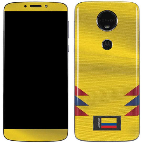 Colombia Soccer Flag Moto E5 Plus Skin